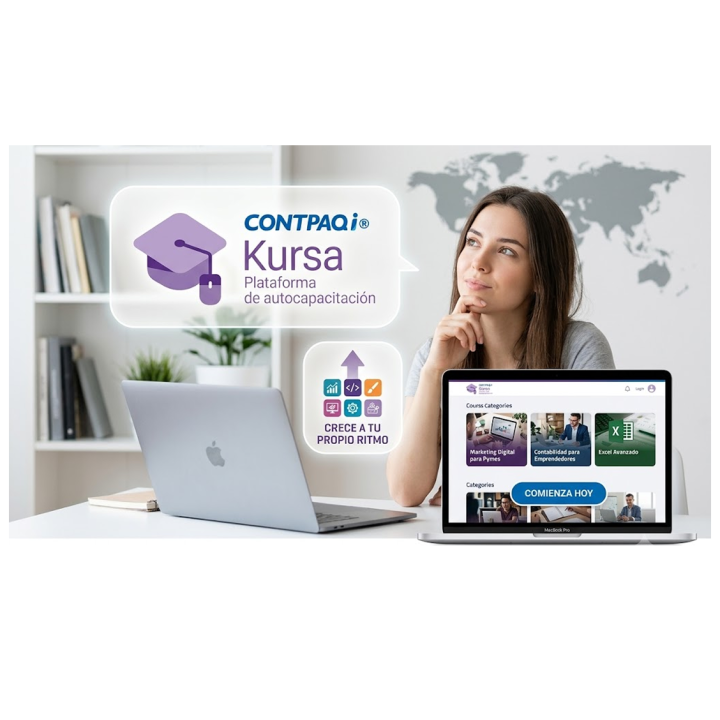 🎓 Aprende CONTPAQi a tu ritmo, disponible 24/7