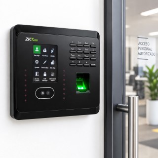 Biométrico Multimodal Alarma Integrada Rostro Huella y Tarjeta MB360ID